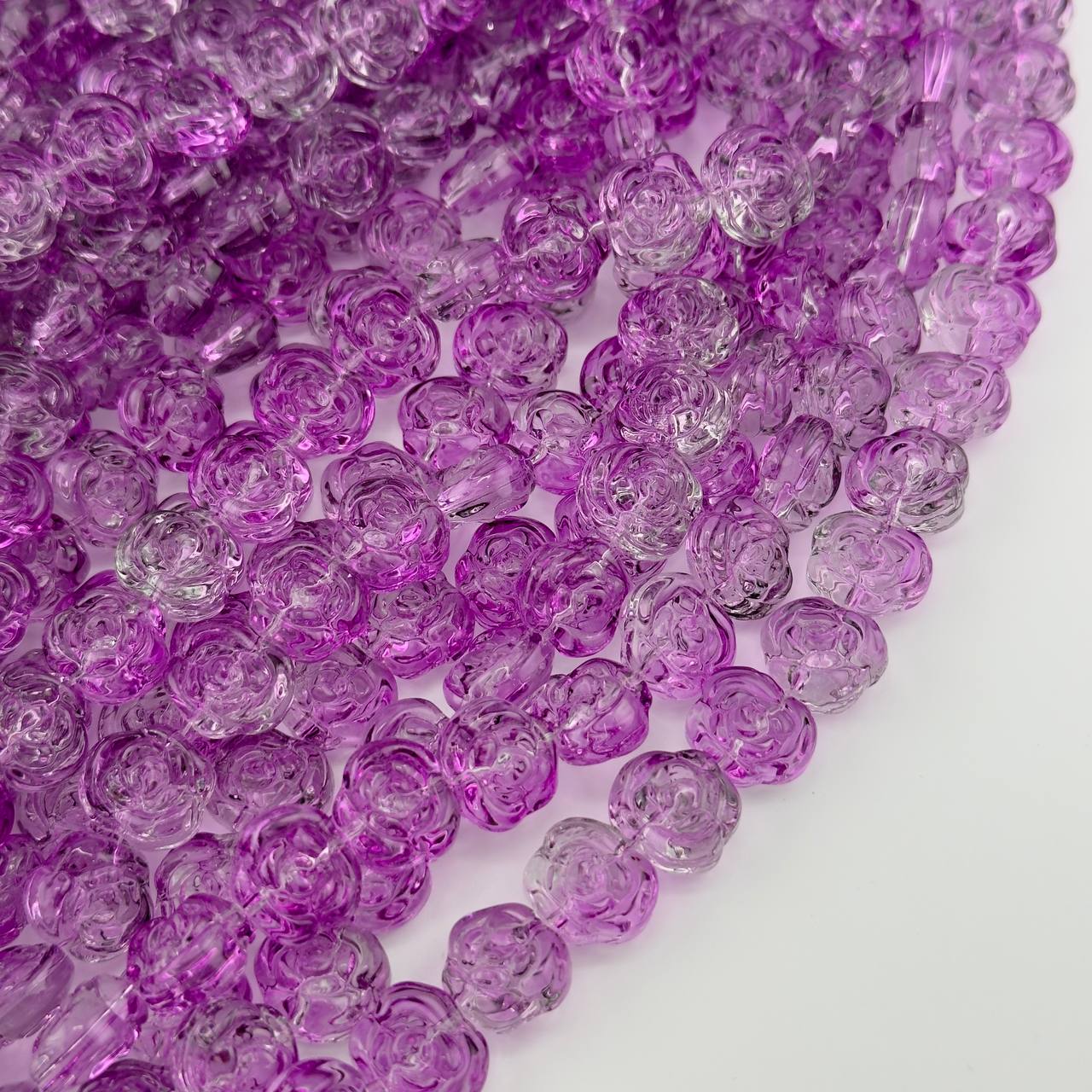 Чешское стекло размер 13мм фиолетовый